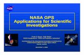 NASA GPS Applications for Scientific Investigations NASA GPS ...