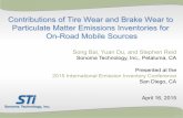 Contributions of Tire Wear and Brake Wear to Particulate Matter ...