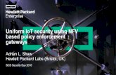 Uniform IoT security using NFV based policy enforcement gateways