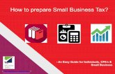 How to prepare for small business tax