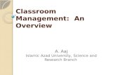 Classroom Management: An Overview