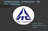Operation  strategy  of  itc limited
