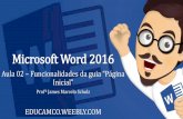 Aula 02 - Funcionalidades da guia “Página Inicial” - Microsoft Word