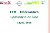 Apresentação final seminário on line fer mat 2015 2016