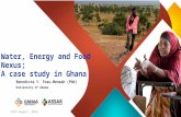Senegal | Aug-16 | ASSAR : Water, Energy and Food Nexus