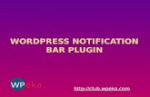 WordPress Notification Bar Plugin