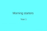 litracy Morning starters