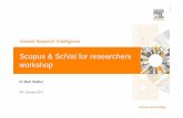 Scopus & SciVal Training for Researchers