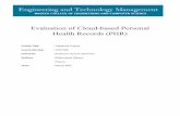 Evaluation of Cloud-based Personal Health Records