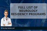 Full List of Neurology Residency Programs