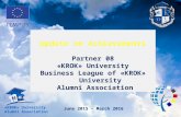 EANET, Report of  the «KROK» University Alumni Association (04/2016)