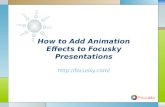 Adding animations in focusky to grab audience’s attention