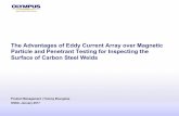 Advantages of Eddy Current Array over Magnetic Particle and Penetrant Testing for Inspecting the Surface of Carbon Steel Welds