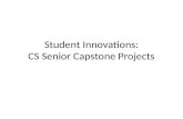 Sample CS Senior Capstone Projects