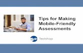 Tips for making mobile friendly assessments