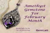 Amethyst gemstone for february month