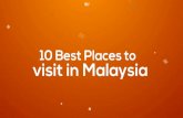 Top 10 Places to Visit in Malaysia