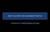 Best quotes for business people