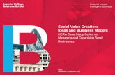 Social Value Creation: Ideas and Business Models