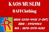 0858-5200-4405 (I-SAT) | Busana Muslim Bahan Kaos