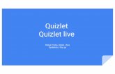 Quizlet och quizlet live