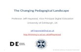 Haywoood, jeff   changing pedagogical landscapes