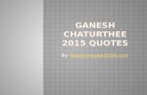 Happy Ganesh Chaturthi Wishes 2015