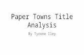 Paper towns title analysis