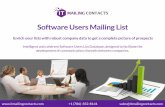 Software Users Mailing List