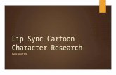 Lip sync cartoon character reaserch