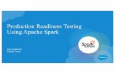 Production Readiness Testing At Salesforce Using Spark MLlib