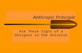 Power Point: The Anthropic Principle