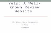 Yelp: A Well-known Review Website-Xu Qing 27640949