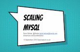 Scaling MySQL -- Swanseacon.co.uk