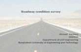 Road condition survey by ahmed ferdous - 1004137-buet