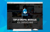 The 20 Most Popular Drupal Modules | Presentation By MAAN Softwares
