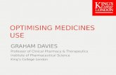 Optimising Medicine Use, Professor Graham Davies, King's College London