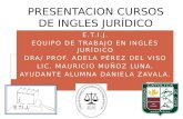 Primera clase presentación. Cursos Ingles Jurídico en la Universidad Catolica de Cuyo