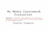 My media coursework evaluation- Q1