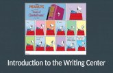 Writing Center Overview - PowerPoint