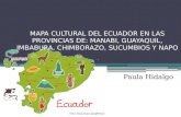 Mapa cultural del ecuador