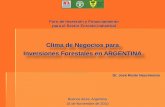 Clima de negocios para inversiones forestales em Argentina