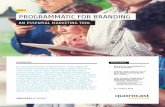 Quantcast Advertise - Programmatic for Branding - White Paper-  Feb2015