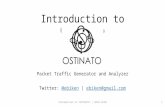 Introduction to Ostinato, network packet crafting and generator.
