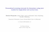Personalized Screening Intervals for Biomarkers using Joint Models for Longitudinal and Survival Data