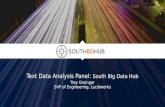 South Big Data Hub: Text Data Analysis Panel