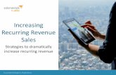 Increasing Recurring Revenue