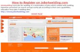 How to Register On jobs4welding.com