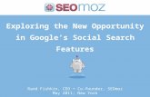Opportunity in Google's Social Search