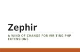 Zephir - A Wind of Change for writing PHP extensions